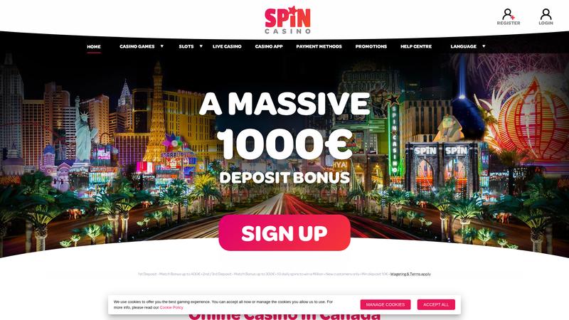 Spin Casino Screenshot